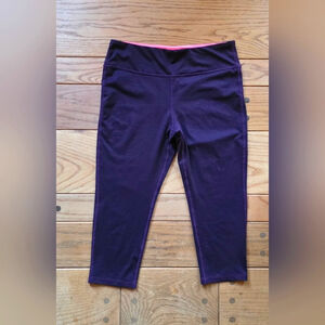 Marika Sport Purple And Pink Capri Leggings